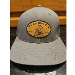 Whistle Stop Laser Engraved Leather Patch Hats